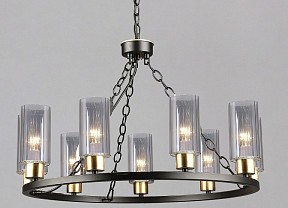 Подвесная люстра Reluce  коричневый арт. 03637-0.4-09 BK+COP
