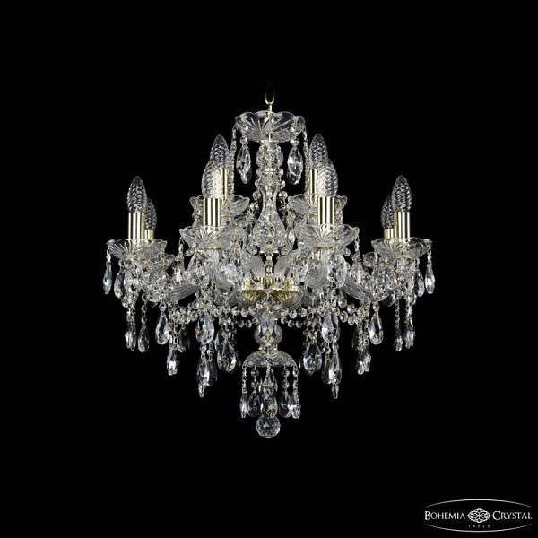 Подвесная люстра Bohemia Ivele Crystal 1415 золото арт. 1415/8+4/200 G