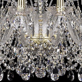 Подвесная люстра Bohemia Ivele Crystal 1411 золото арт. 1411/16/300/G