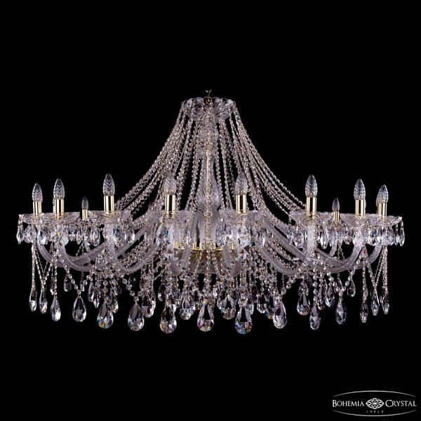 Подвесная люстра Bohemia Ivele Crystal 1413 золото арт. 1413/20/530 G