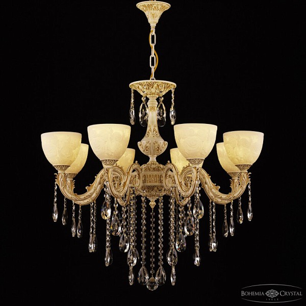 Подвесная люстра Bohemia Ivele Crystal AL7901 белый арт. AL79101/8/250 B WMG P1 U Rose
