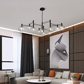 Люстра на штанге Imperiumloft TEMPER черный арт. TEMPER01