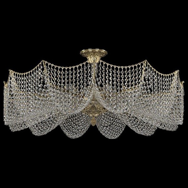 Светильник на штанге Bohemia Ivele Crystal 7717 золото арт. 77171/95/12 G