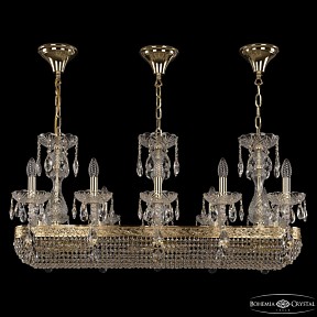 Подвесная люстра Bohemia Ivele Crystal 1452 золото арт. 1452/10/195/1000 G