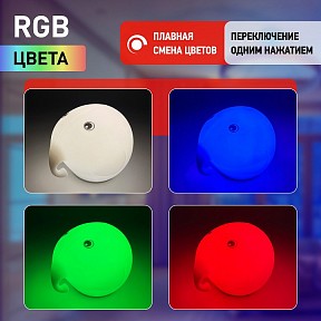 Настольная лампа декоративная Эра NLED-418 белый арт. Б0044559