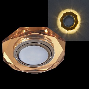 Встраиваемый светильник Reluce  хром арт. 16302-9.0-001LF MR16+LED3W TEA