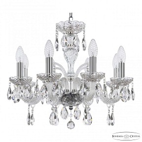 Подвесная люстра Bohemia Ivele Crystal 118 никель арт. 118/8/165 Ni