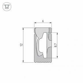 Профиль Arlight WPH-FLEX черный арт. 045785