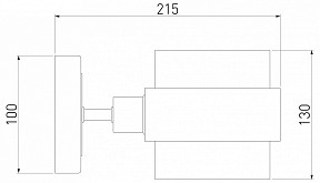 Бра Eurosvet Arcada черный арт. 70127/1 черный/ дымчатый