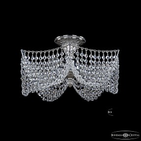 Подвесная люстра Bohemia Ivele Crystal 7718 никель арт. 77181/42 Ni