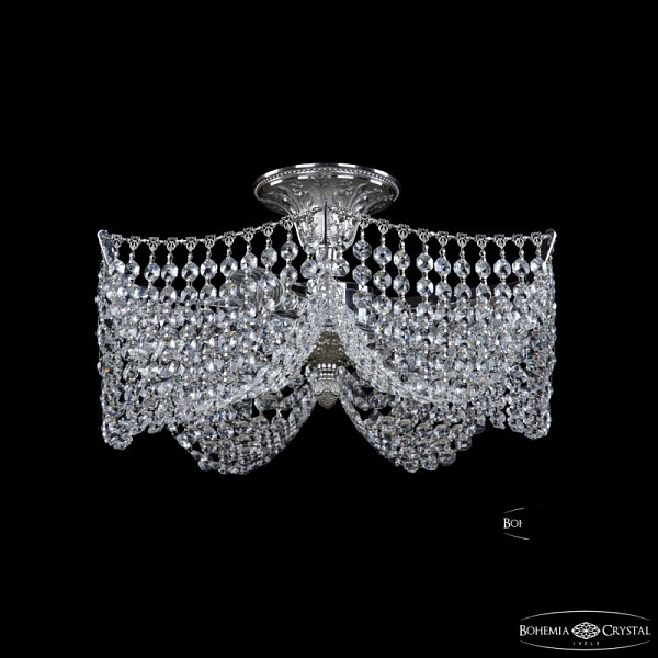 Подвесная люстра Bohemia Ivele Crystal 7718 никель арт. 77181/42 Ni