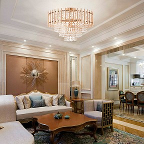 Люстра на штанге Arte Milano Sorrento-6109 золото арт. 376109/7/30/490 GD