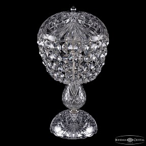Настольная лампа декоративная Bohemia Ivele Crystal 1477 никель арт. 14771L1/22 Ni