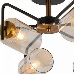 Люстра на штанге ILLUMICO  золото арт. IL8248-6COU-79 BK GD