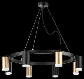 Подвесная люстра Lightstar Rullo черный арт. LR0184043740