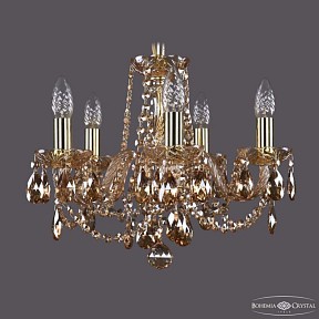 Подвесная люстра Bohemia Ivele Crystal 1402 золото арт. 1402/5/141 G M721