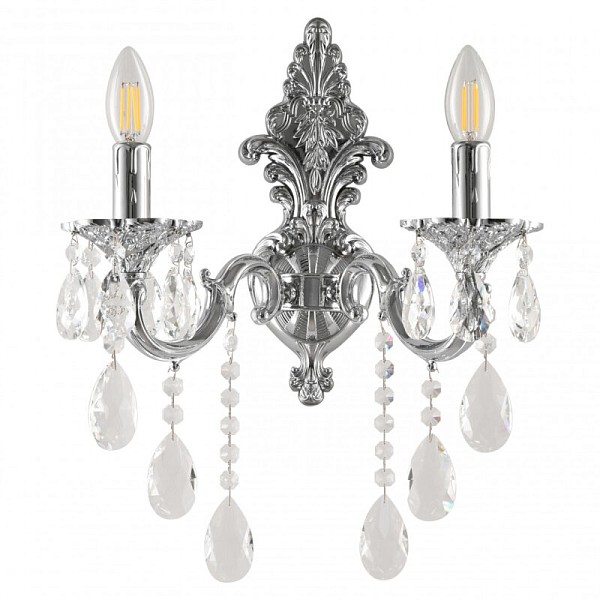 Бра Bohemia Ivele Crystal AL7801 никель арт. AL7801B14/2/175 B Ni