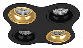 Встраиваемый светильник Lightstar Domino черный арт. D64703070307