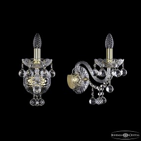 Бра Bohemia Ivele Crystal 1409 золото арт. 1409B/1/160/XL G
