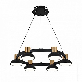 Подвесная люстра Indigo Traforo золото арт. 11059/6P Black