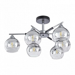 Люстра на штанге Arte Milano Napoli-9354 хром арт. 339354/6 CR+BK