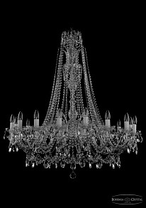 Подвесная люстра Bohemia Ivele Crystal 1411 никель арт. 1411/16/400/Xl-115 Ni