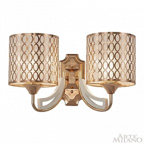 Бра Arte Milano Florentia-3387 белый арт. 303387/2W Wh/Gd