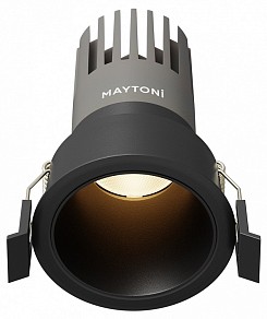 Встраиваемый светильник Maytoni  черный арт. DL116-10W-3K-B
