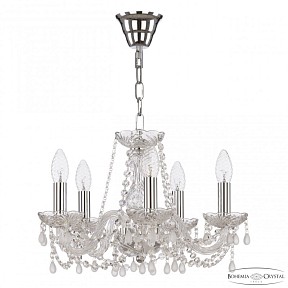 Подвесная люстра Bohemia Ivele Crystal 112 никель арт. 112/5/141 Ni V0300