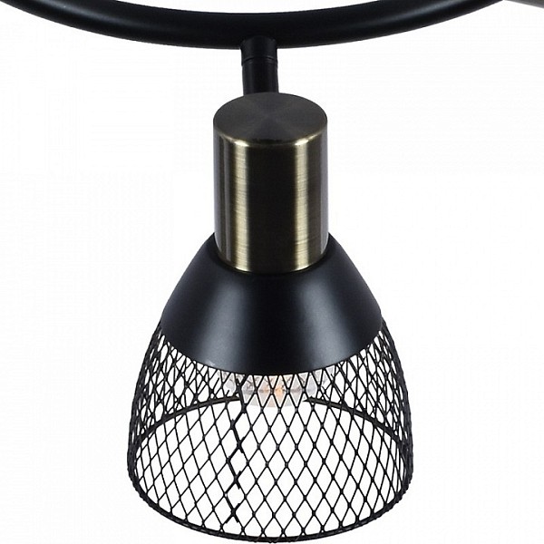 Потолочная люстра Reluce  черный арт. 95965-0.8-03 BK+AB