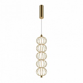 Подвесной светильник Maytoni Golden Cage золото арт. MOD216PL-L10G3K