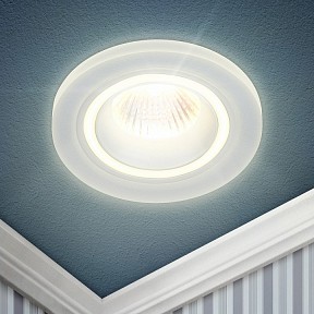 Встраиваемый светильник Эра DK 90 WH белый арт. Б0054358
