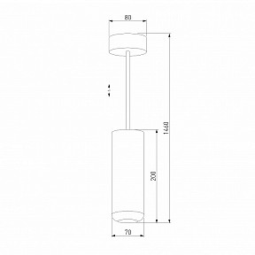 Подвесной светильник Elektrostandard Onde черный арт. a064204