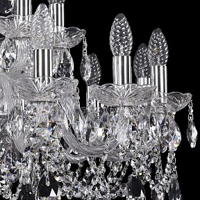 Подвесная люстра Bohemia Ivele Crystal 1402 металл арт. 1402/12+6/240/Ni