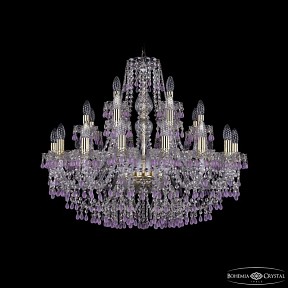 Подвесная люстра Bohemia Ivele Crystal 1410 золото арт. 1410/16+8+4/300 G V7010