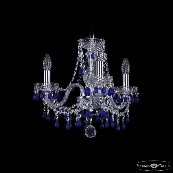 Подвесная люстра Bohemia Ivele Crystal 1410 никель арт. 1410/3/141 Ni V3001