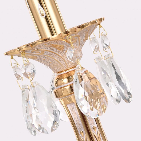 Настольная лампа декоративная Bohemia Ivele Crystal AL77 золото арт. AL77100L/1-32 GW