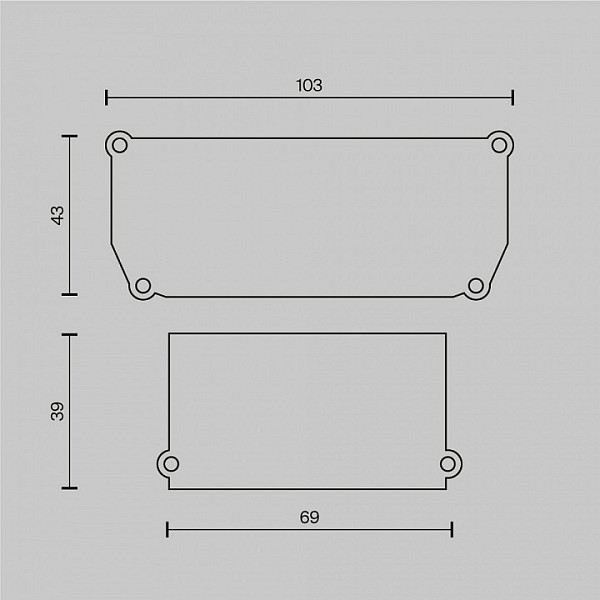 Заглушка Maytoni ALM012EC черный арт. ALM012EC-SC-B