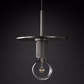 Подвесной светильник Imperiumloft Rh Utilitaire Disk Shade Pendant бронза арт. 40.2343