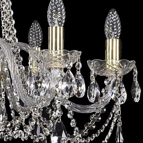 Подвесная люстра Bohemia Ivele Crystal 1402 золото арт. 1402/6/240/G