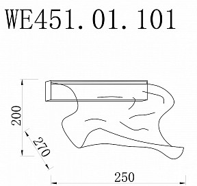 Накладной светильник Wertmark Hanna хром арт. WE451.01.101
