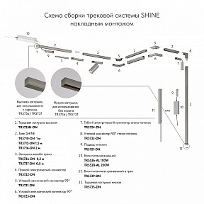 Трек Denkirs SHINE BASE никель арт. TR5716-DN