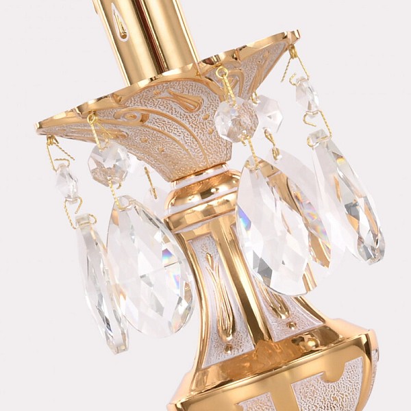 Настольная лампа декоративная Bohemia Ivele Crystal AL77 золото арт. AL77200L/1-25 GW