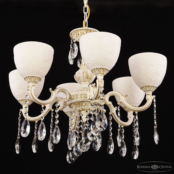 Подвесная люстра Bohemia Ivele Crystal AL7801 белый арт. AL78101/6/175 A WMG P1 U Rose