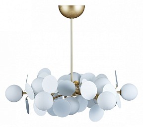 Люстра на штанге Loft it Matisse золото арт. 10008/12 white