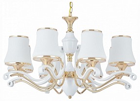 Подвесная люстра Arte Milano Florentia-3987 белый арт. 303987/8 Wh/Gd