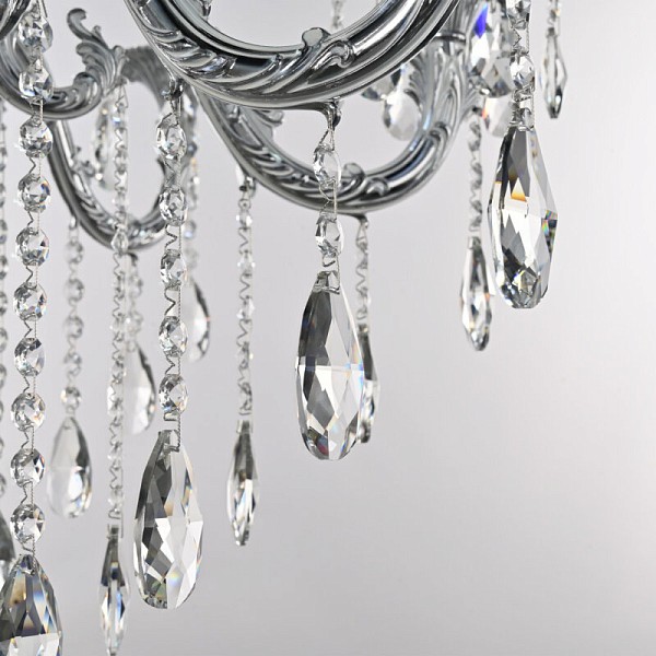 Подвесная люстра Bohemia Ivele Crystal AL7901 никель арт. AL79101/8/250 B NW