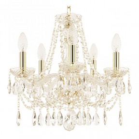 Подвесная люстра Bohemia Ivele Crystal 107 золото арт. 107/5/141 G