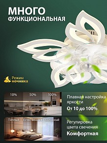 Потолочная люстра Natali Kovaltseva  белый арт. LED LAMPS 81488