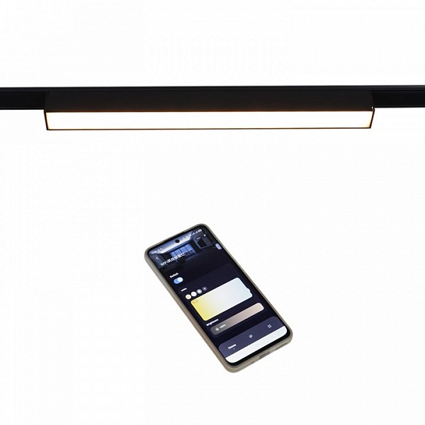 Накладной светильник Reluce  черный арт. 13003-9.3-001UR magnetic LED10W BK CCT+SMART